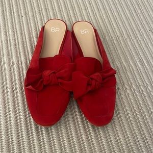 cute red mules - BP size 9